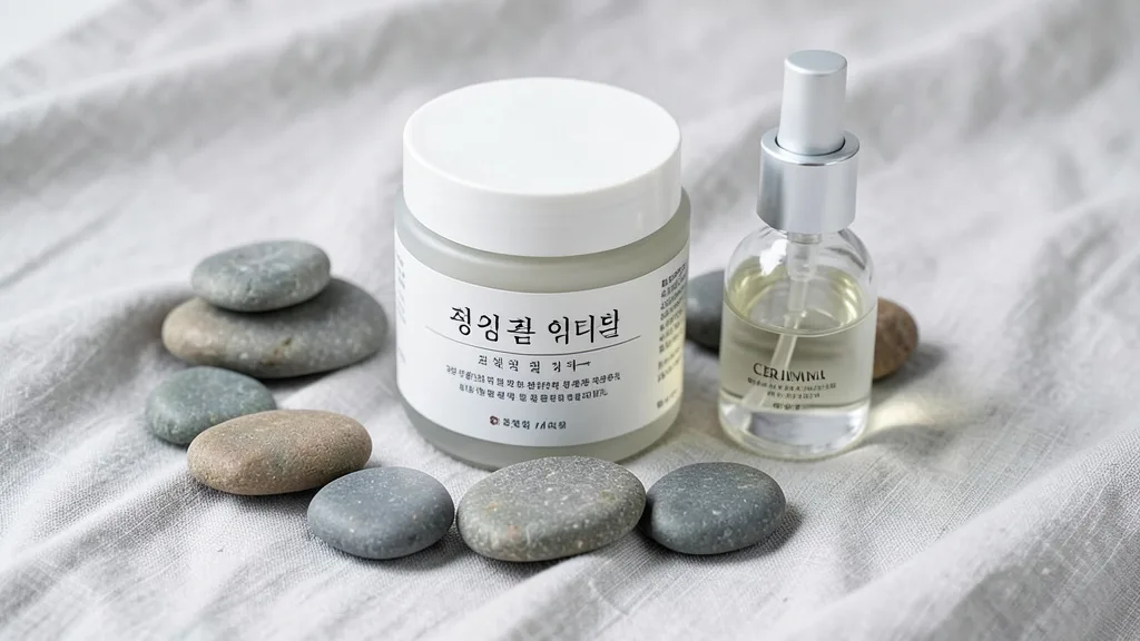 Serene Zen-inspired Skincare Flat-lay